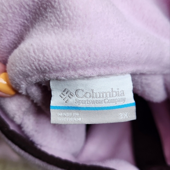 Columbia Sportswear Benton Springs 1/2 Snap Plus Sz 3X Pullover Purple/Maroon - Picture 5 of 12